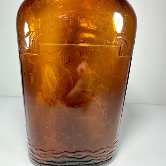 Vintage Schenley's Flask Brown Glass Schooner Sail Ship Embossed 1964 - Picture 2 of 9